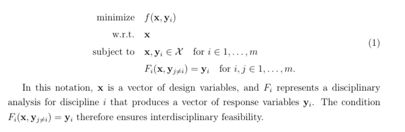 General MDO Problem Formulation_MDO Architectures_Peter Hacker (7a)