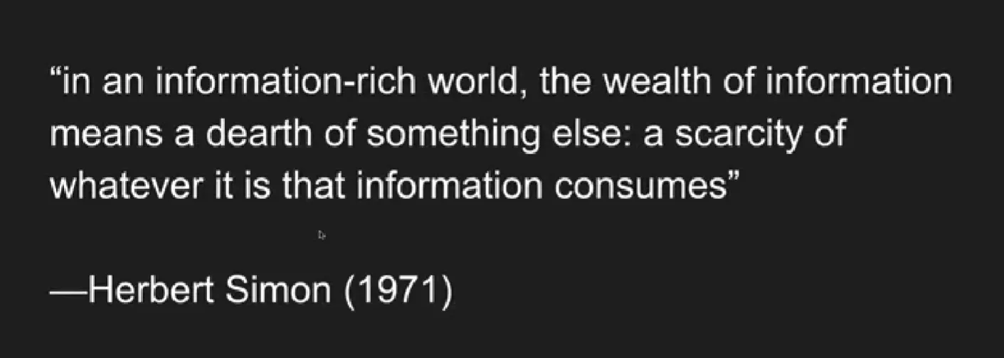 Governance Surfaces Attention Economy_Tamari_Slide 2 Quote Herbert Simon